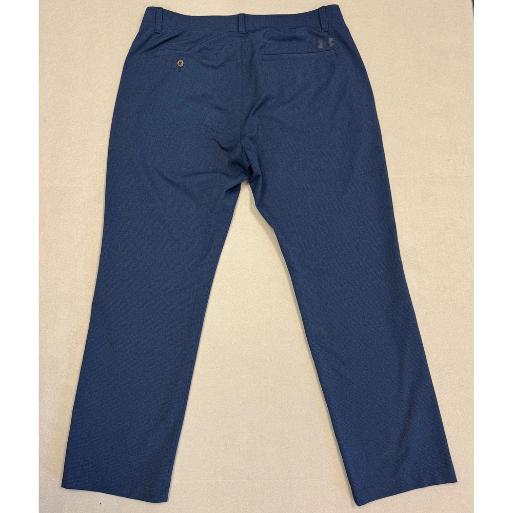 Under Armour Match Play Golf Pants Mens 36/30 Blue Heather Performance Trousers - Picture 2 of 8